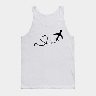 Airplane Heart - Airplanes Lover Gift Tank Top